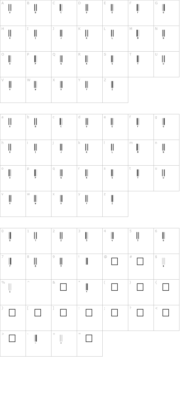 c39hrp24dhtt character map