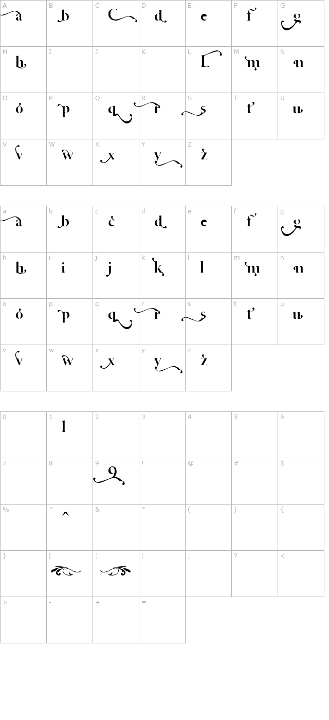 Cafe Lounge 19 character map