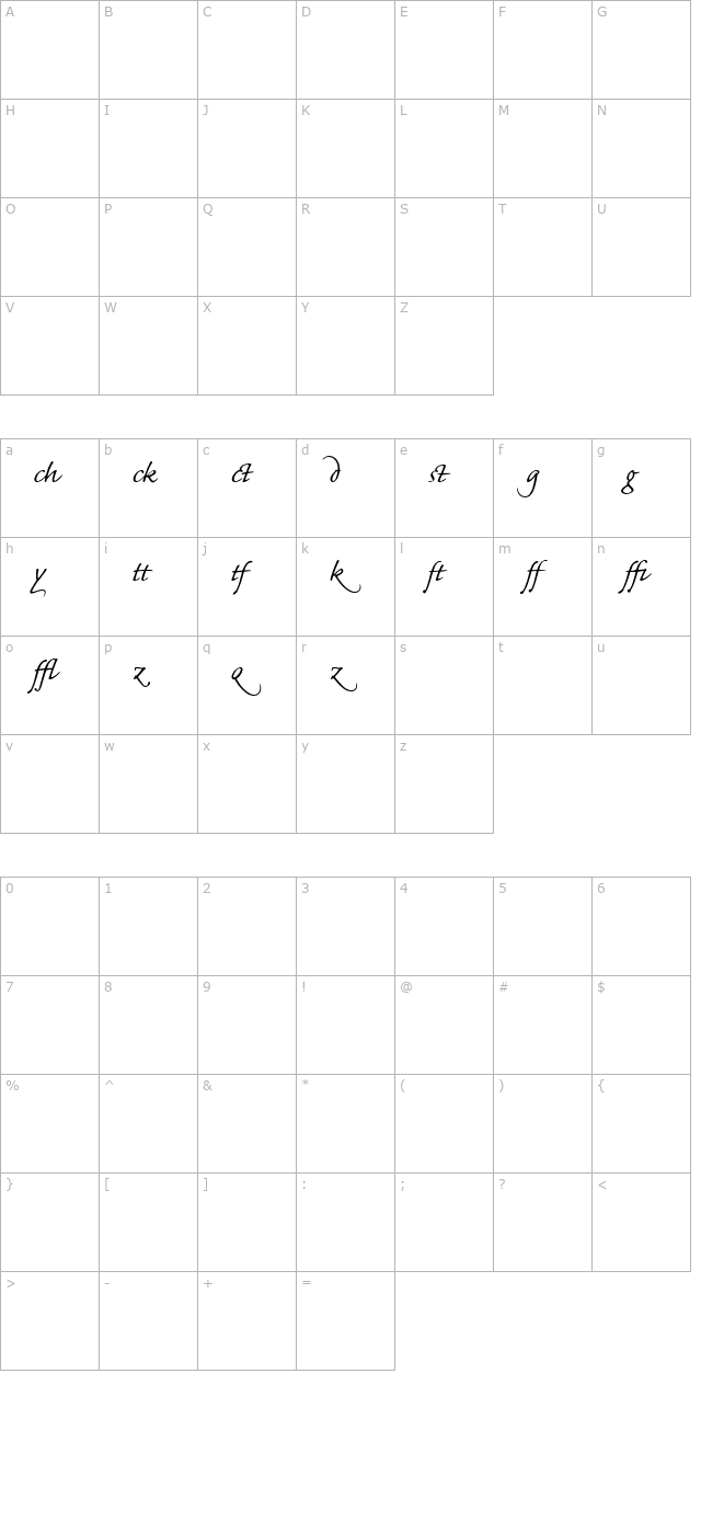 caflisch-script-mm-alternate character map