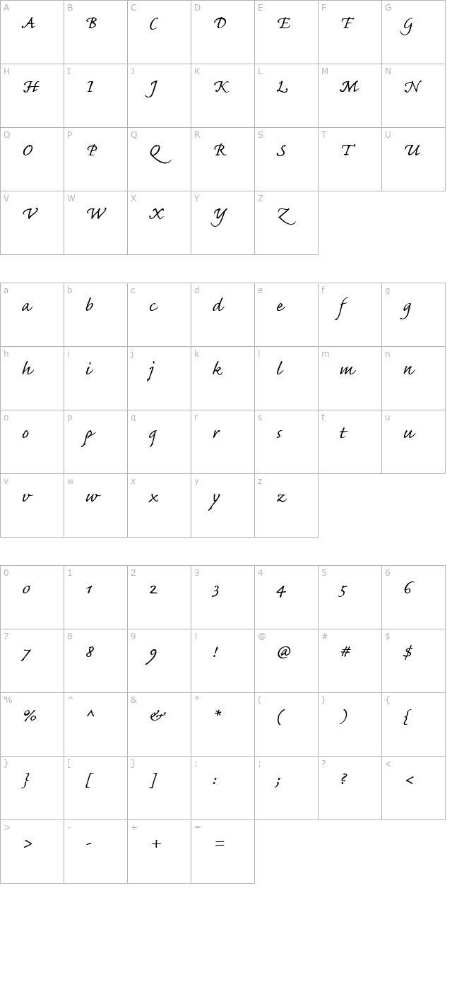 caflisch-script-mm-swash character map