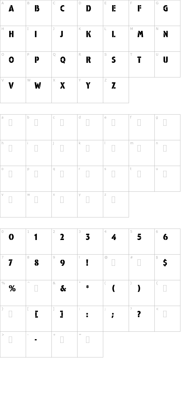 CampaignPlain character map