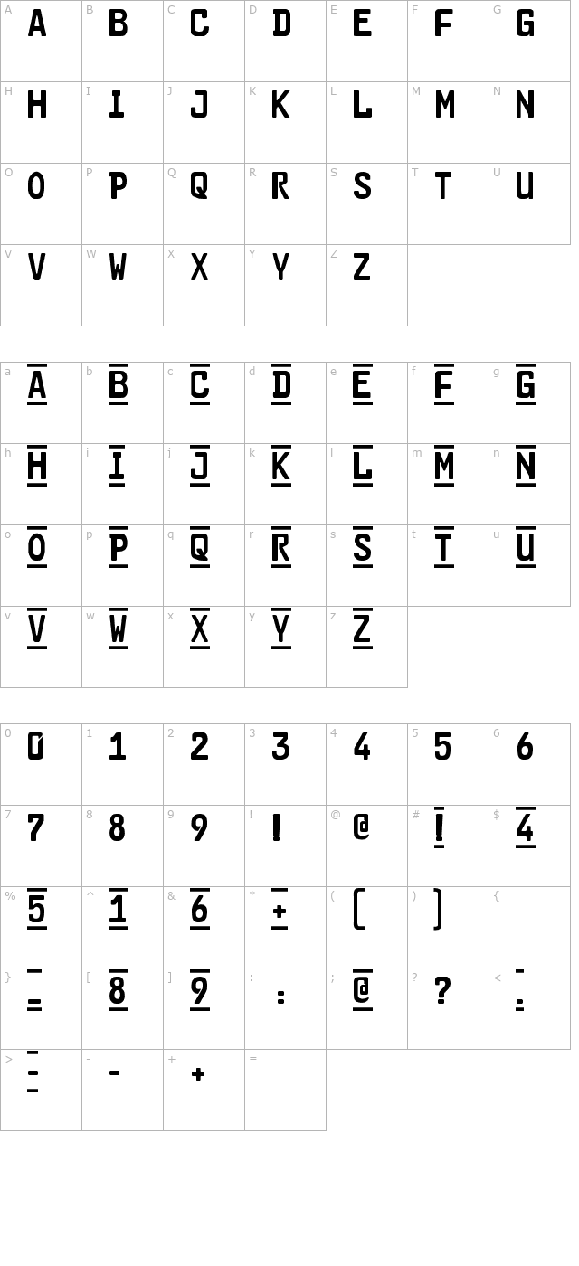 CAR-GO 2 character map