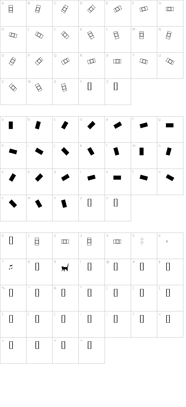 car character map