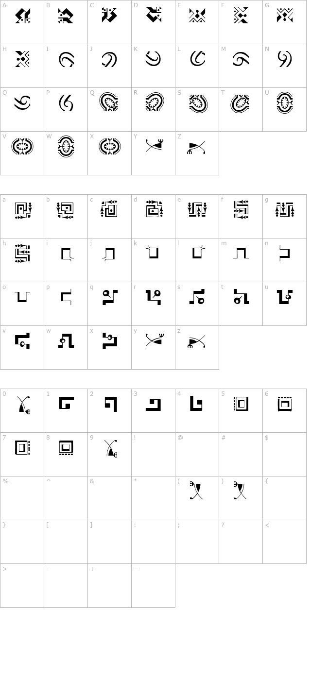 Caravan LH Two character map