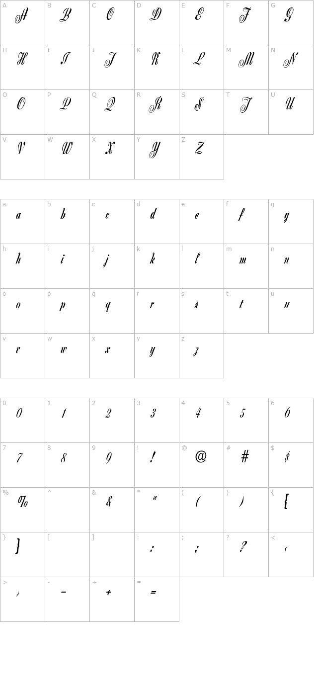 carmenbecker character map