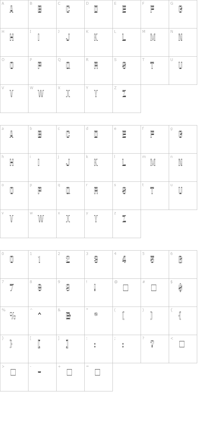 carplate-mn character map