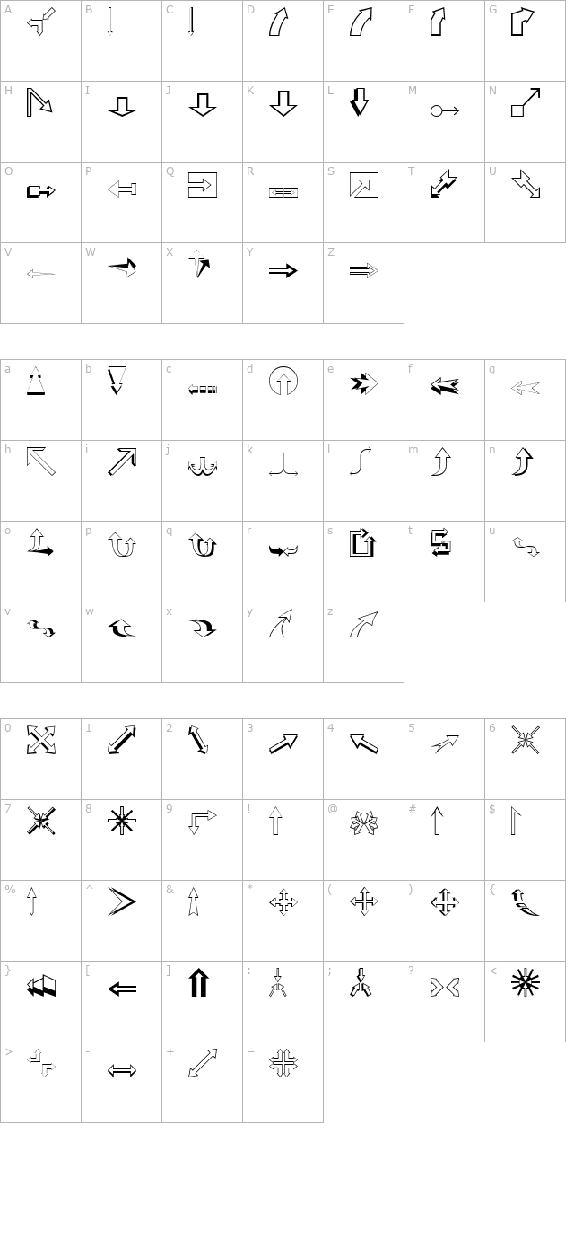 carr-arrows-outline- character map