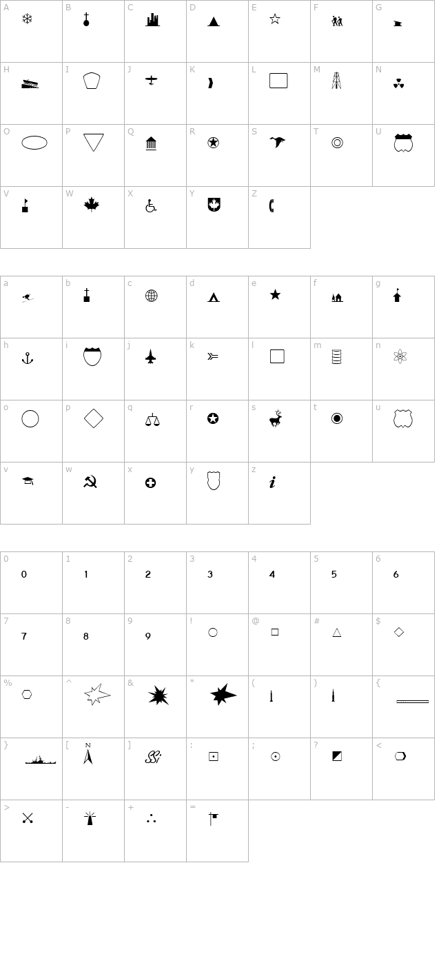 cartographerssi character map