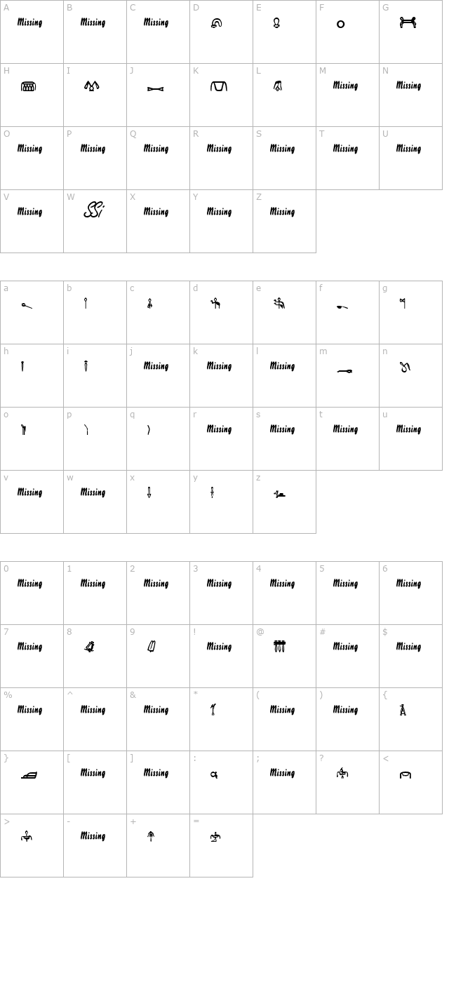 cartouche5ssk character map