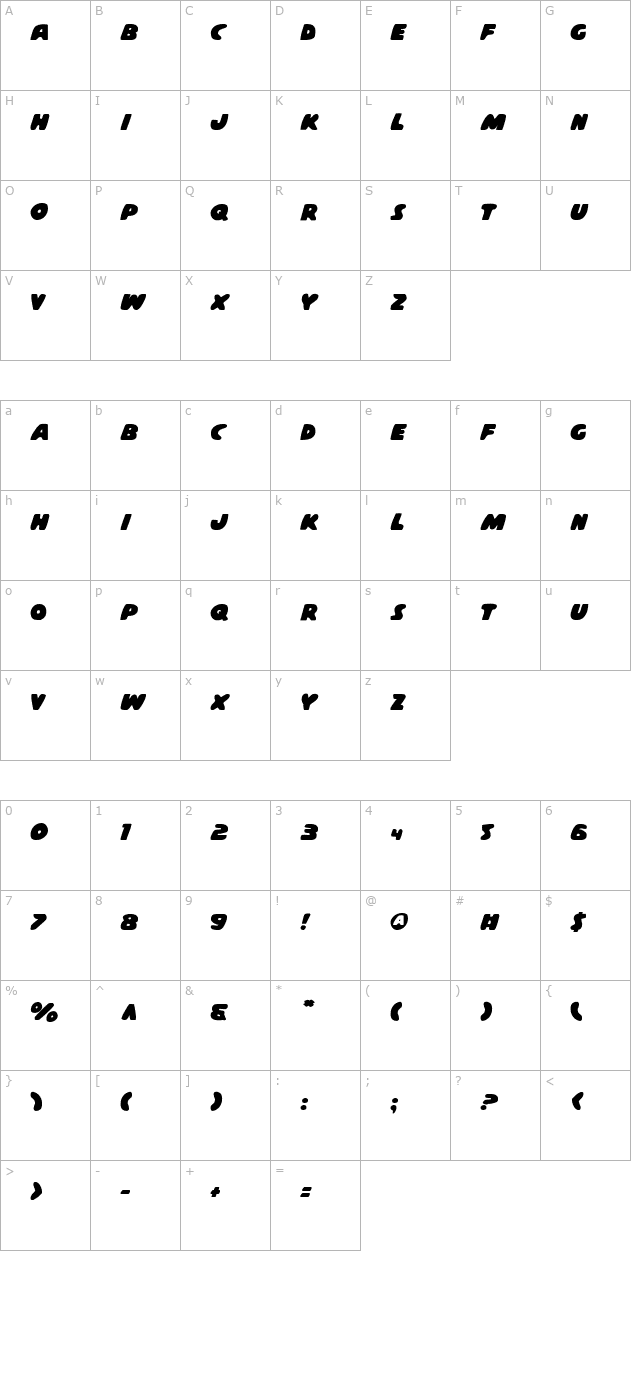 casper-comics-solid character map