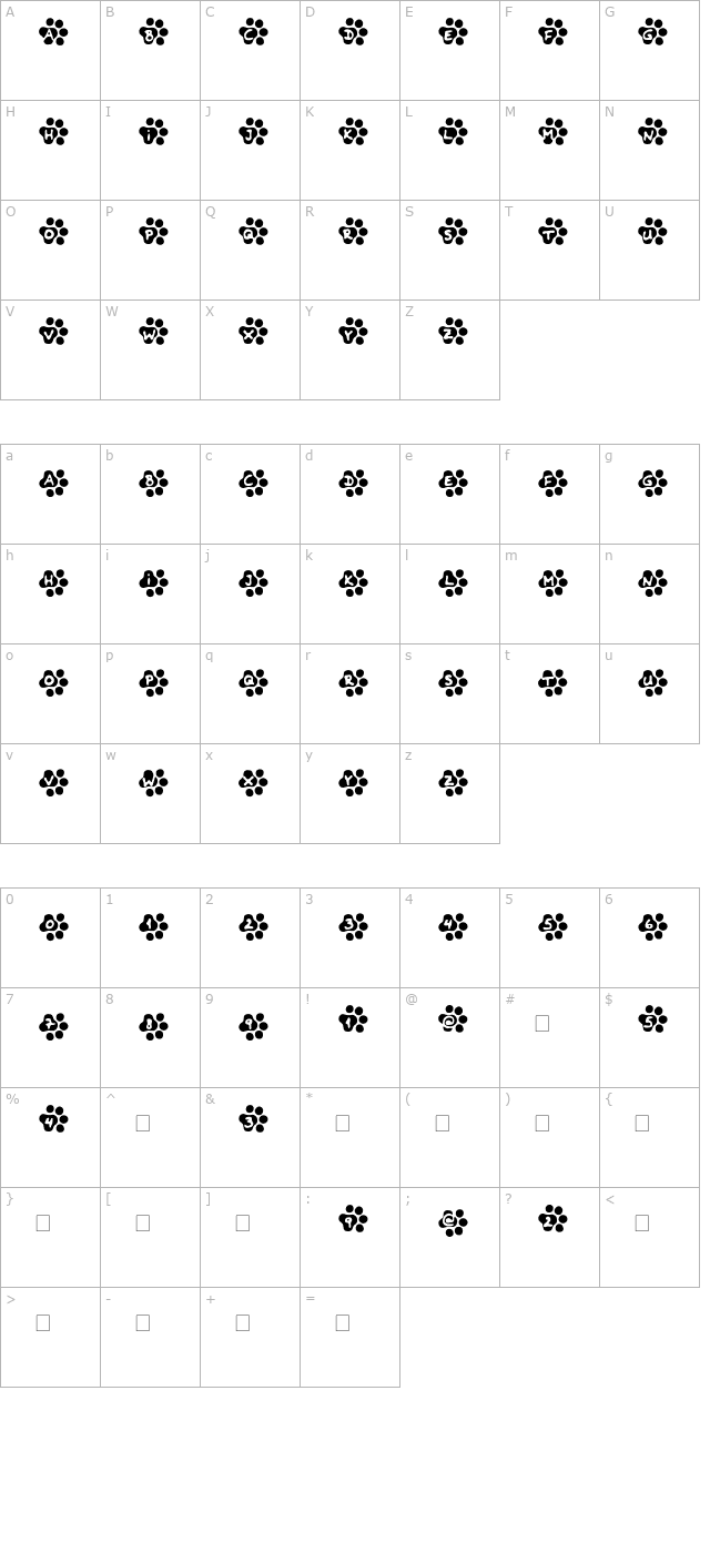 catty character map