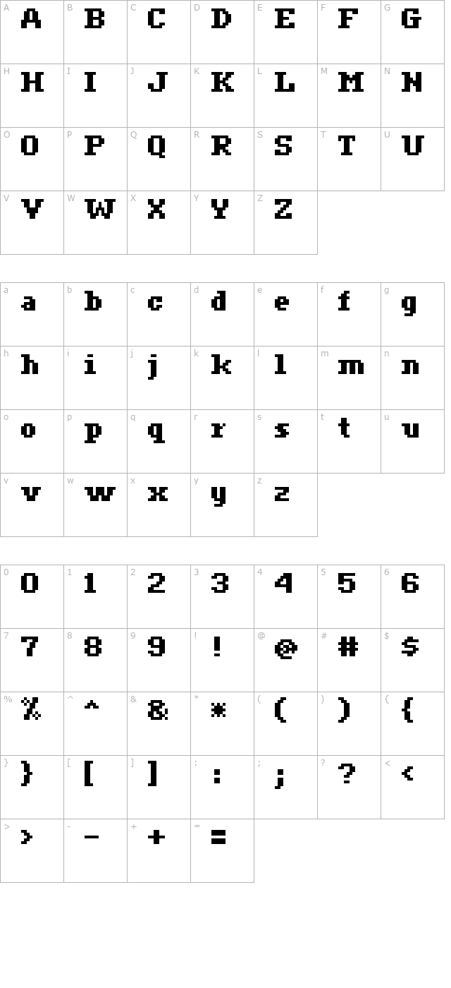 ceriph-07-65 character map