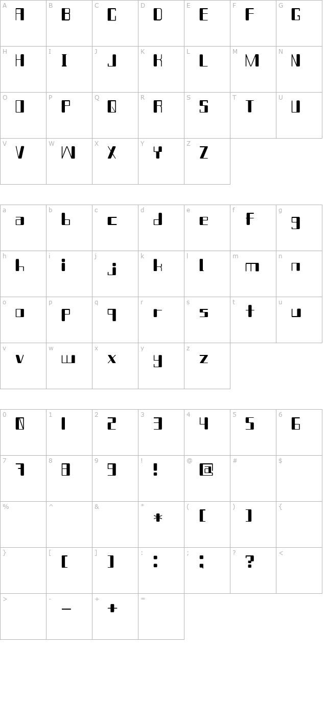 chain-reaction character map