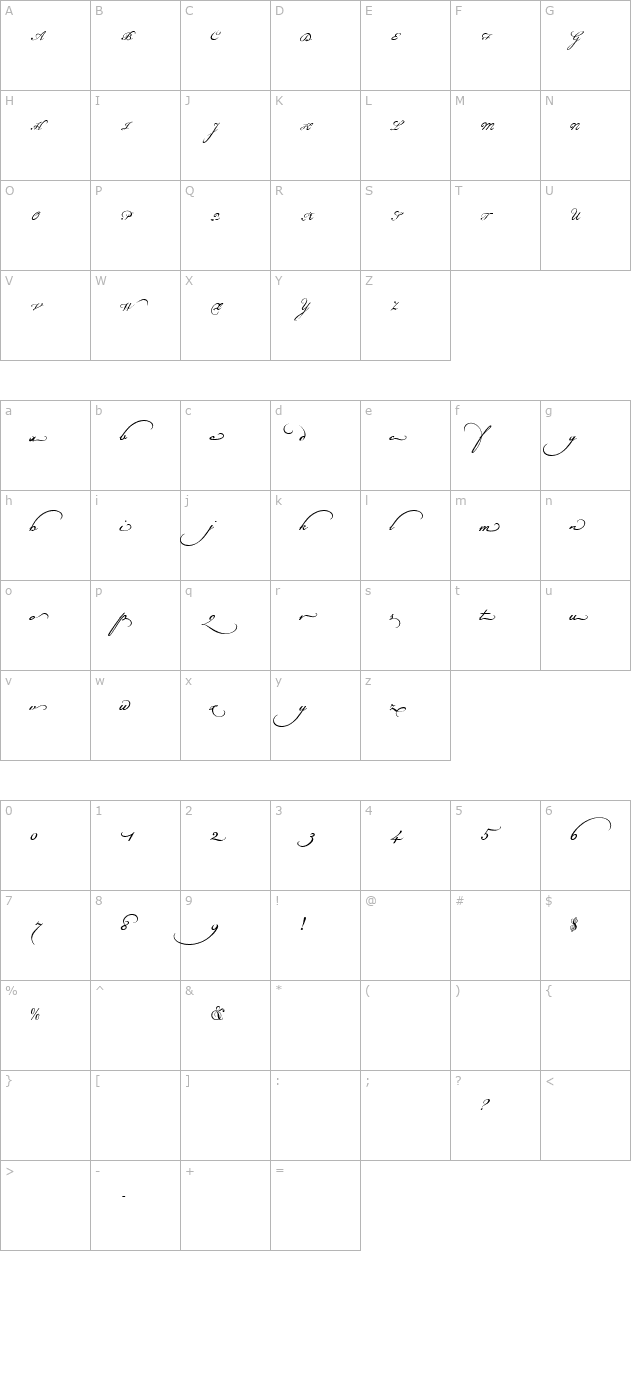 champignon-alt-swash character map