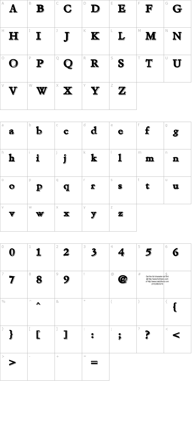 chapou-relief-tryout character map