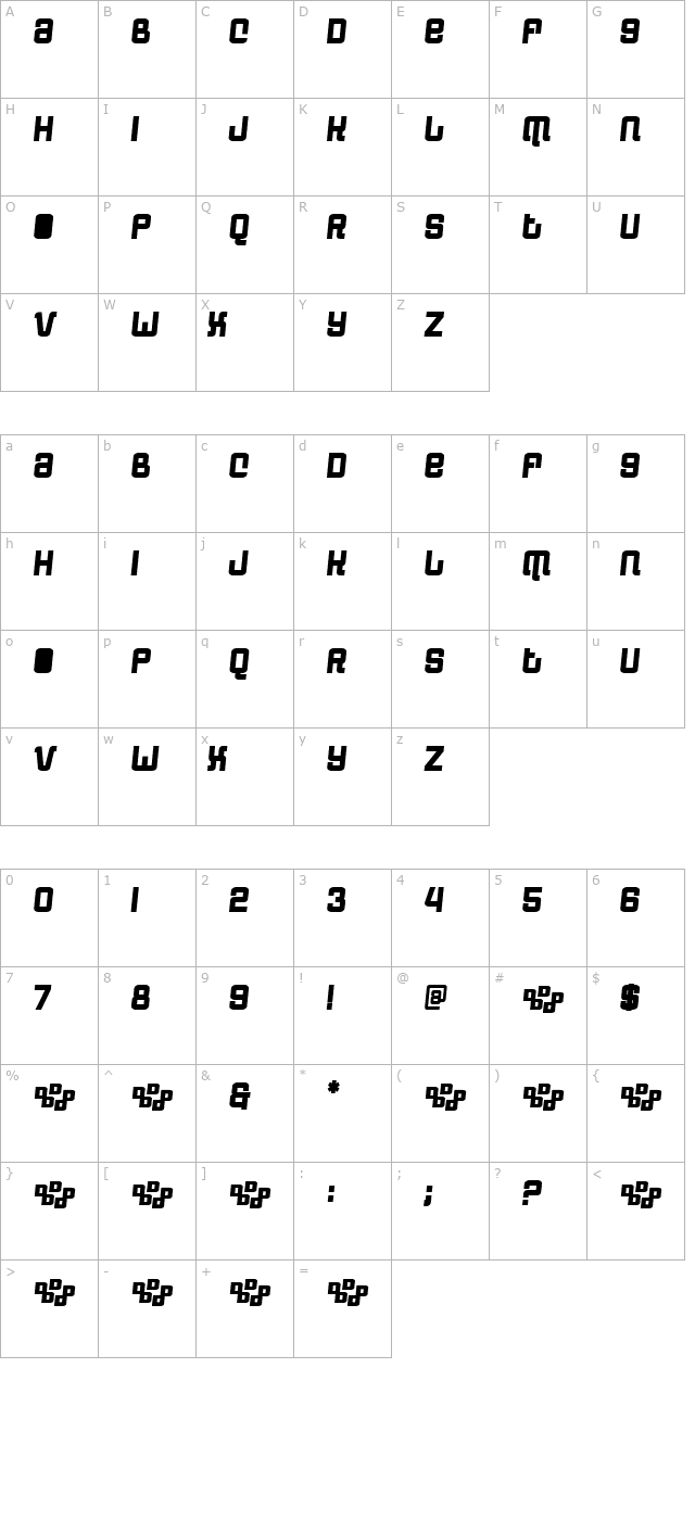 CharlyBaltimore character map