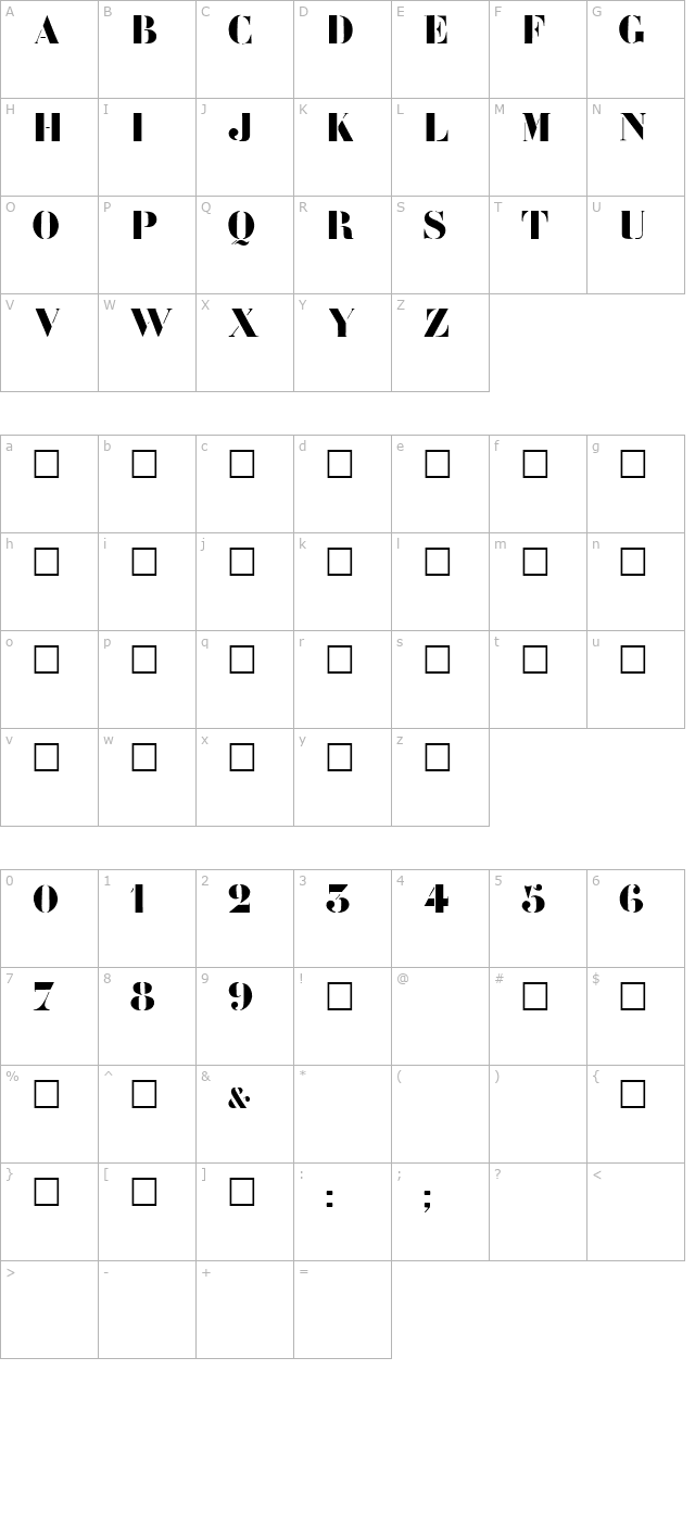 charrette character map