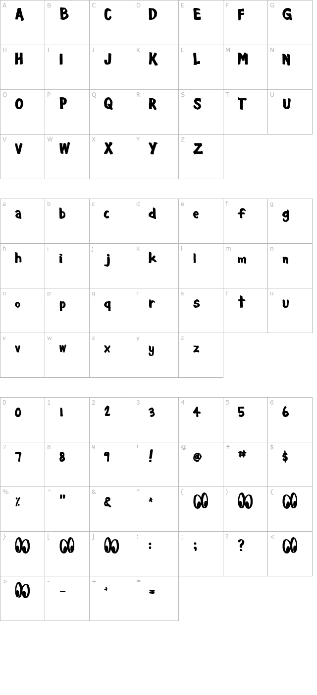 cheesewiddler character map