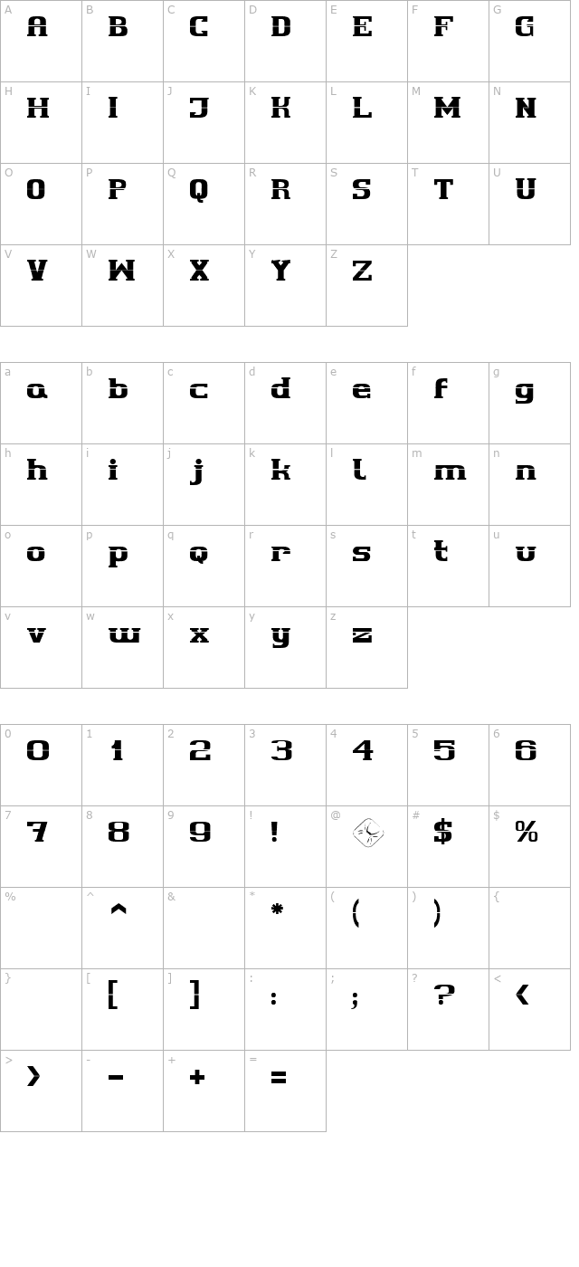 cherif character map