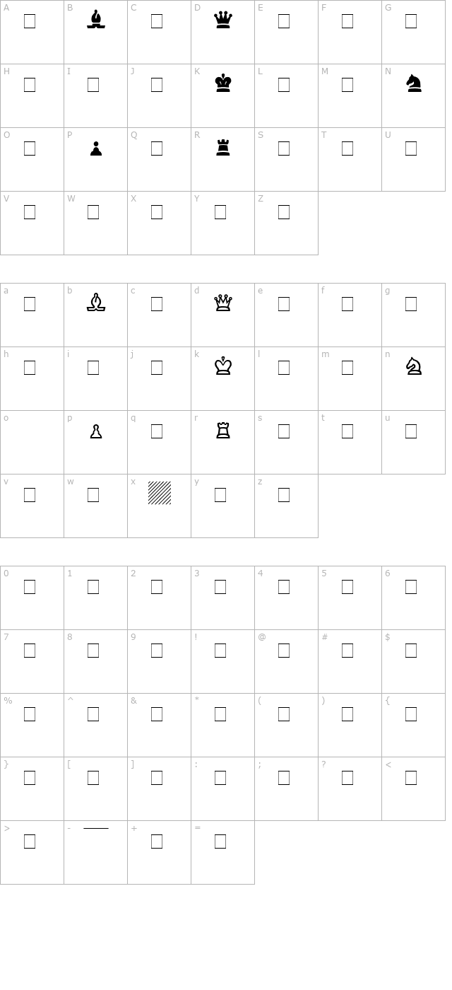 chess-ssi character map