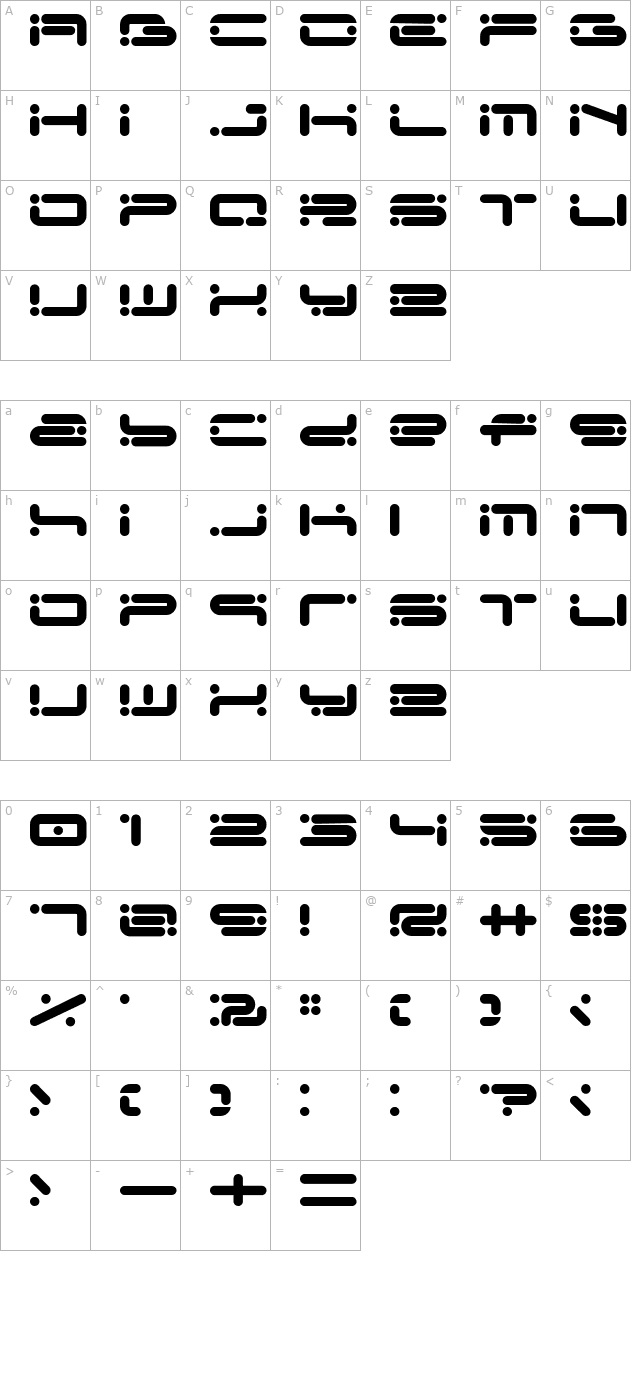 Chicory character map