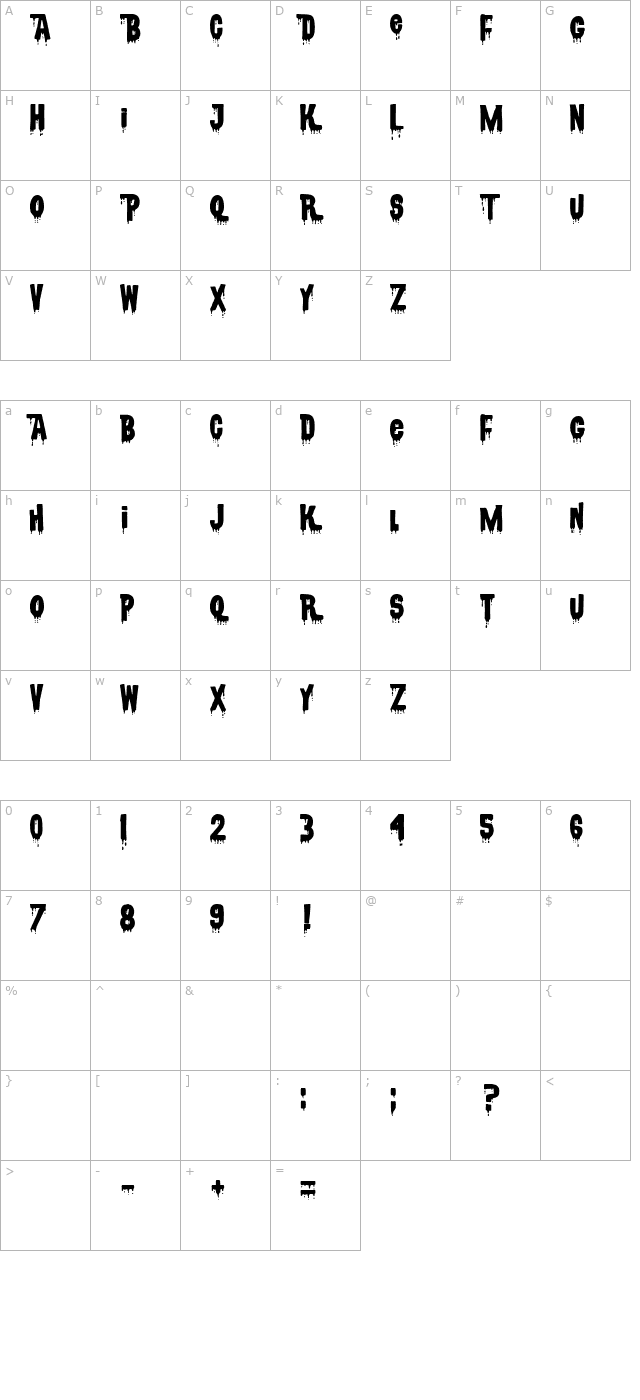 children-should-not-play-with-dead-things character map