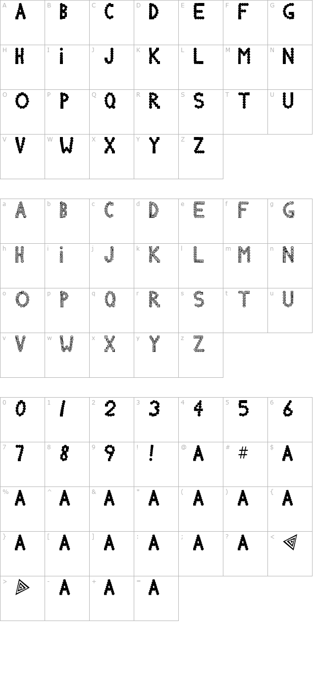 Chlorinov character map