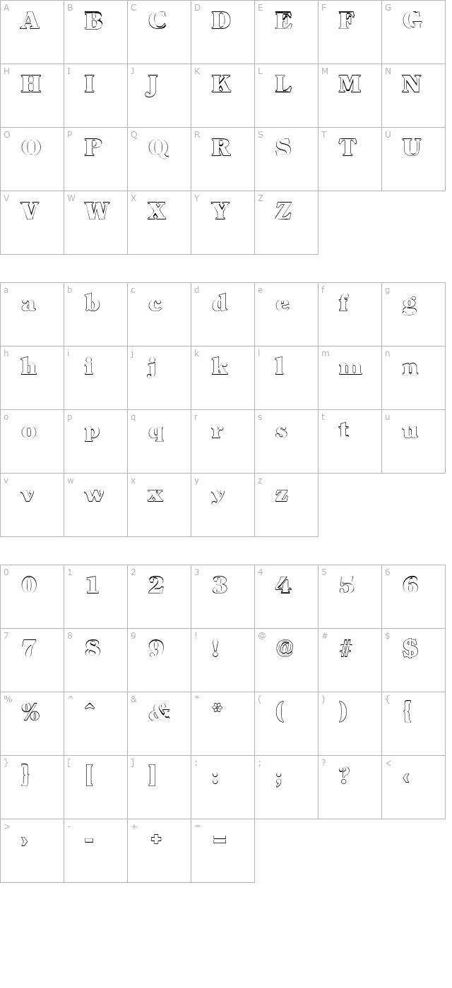 ChristianBeckerOutline-Heavy character map