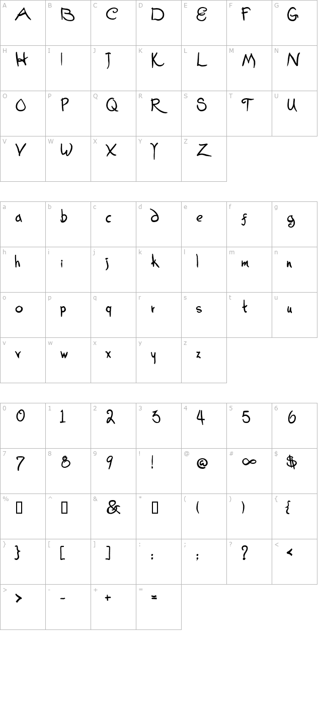 christmas-giftscriptbolda character map