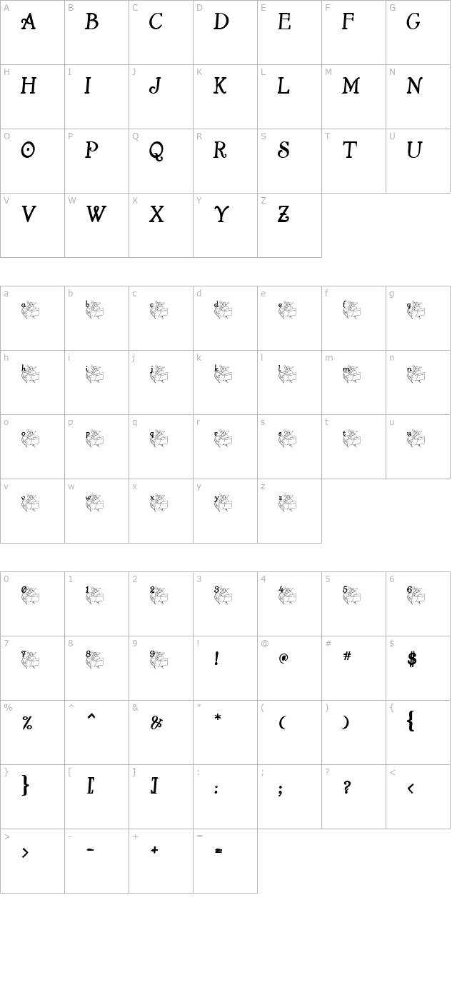 christmassleighride character map