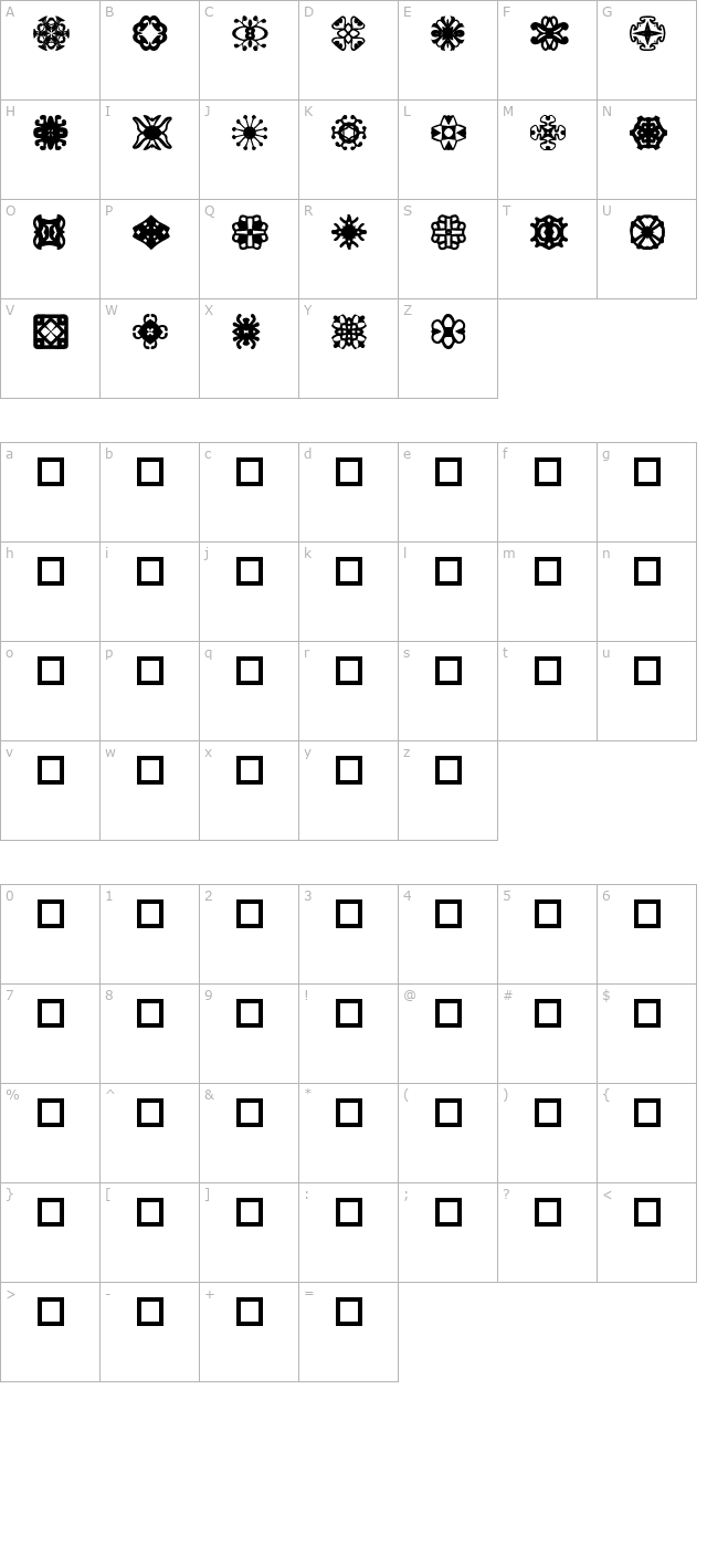 chunklight character map