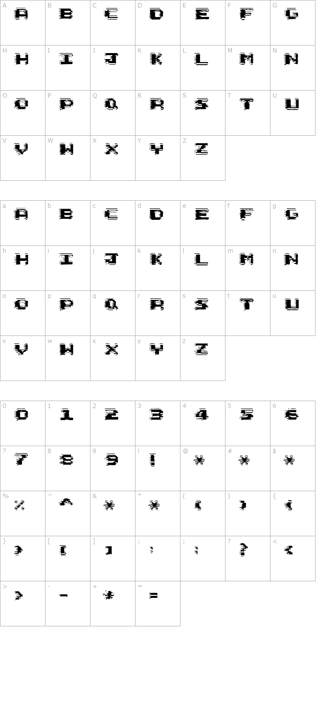 Circuit Scraping character map