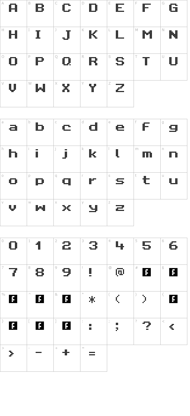 Citaro Voor (Enkele hoogte, Breed) character map