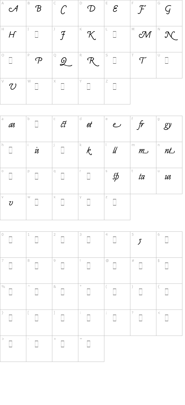 claude-sans-italic-alts-let-plain10 character map