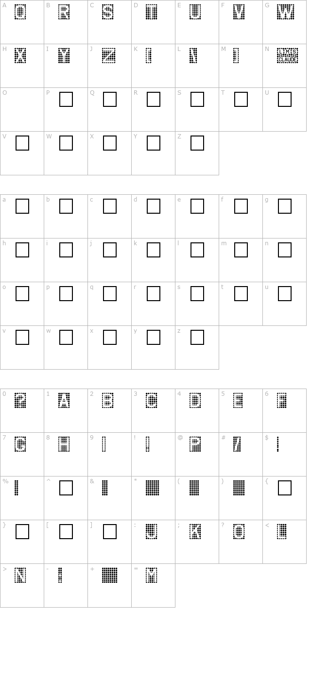 Claude character map