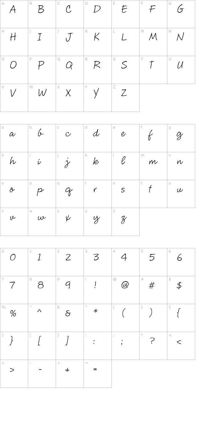 CluffHmk character map