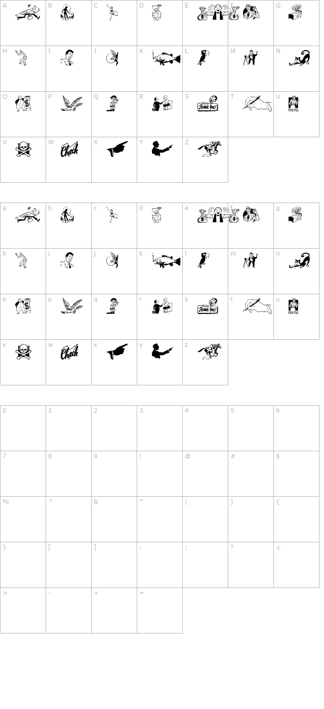 cobb-shinn-stock-cuts-vii character map