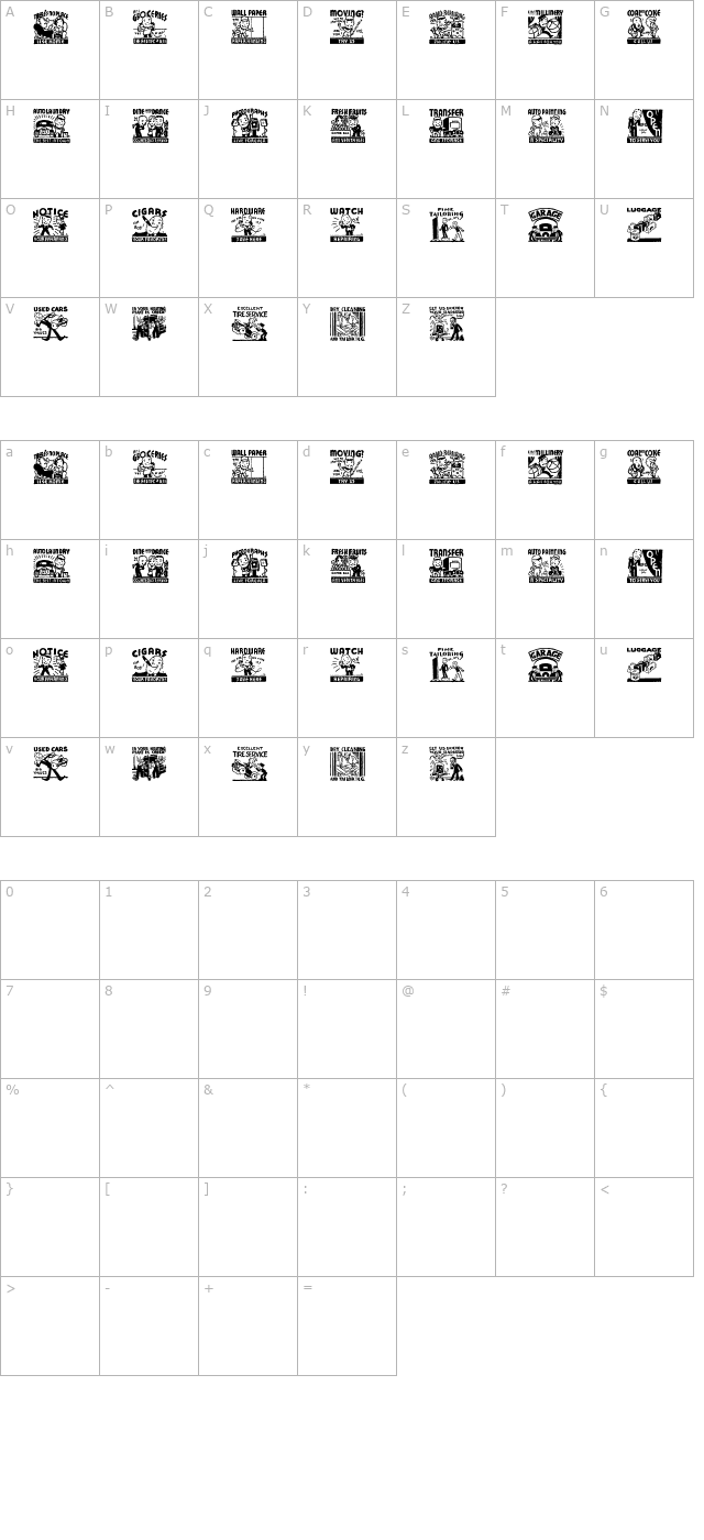 cobb-shinn-stock-cuts-xvi character map