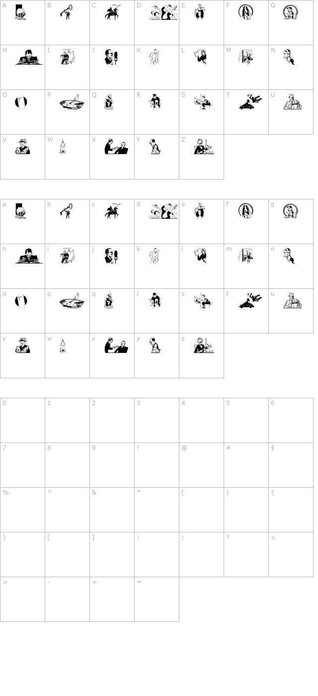 cobb-shinn-stock-cuts-xxix character map