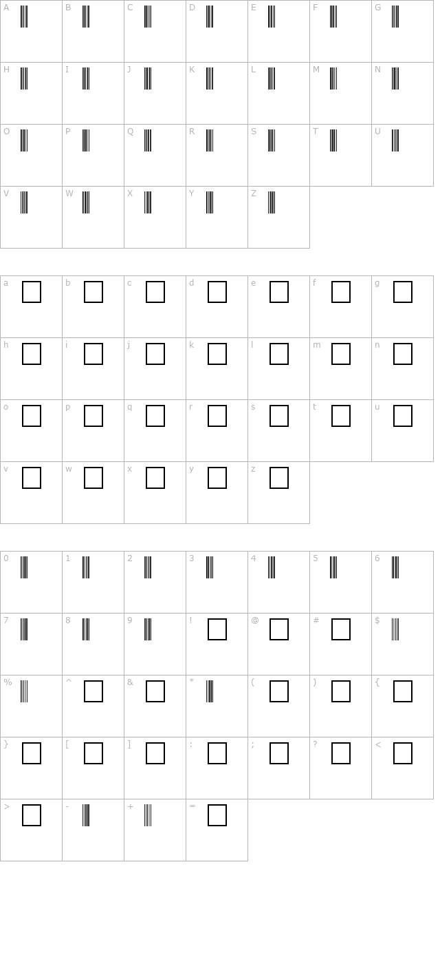 code-39-20 character map