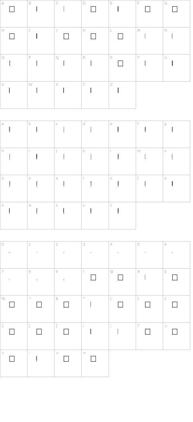 Code-EAN-HH character map