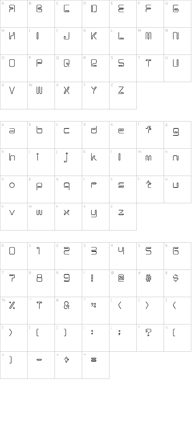 Coil ALr character map