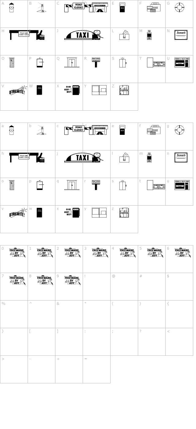 collected-dings-jl character map