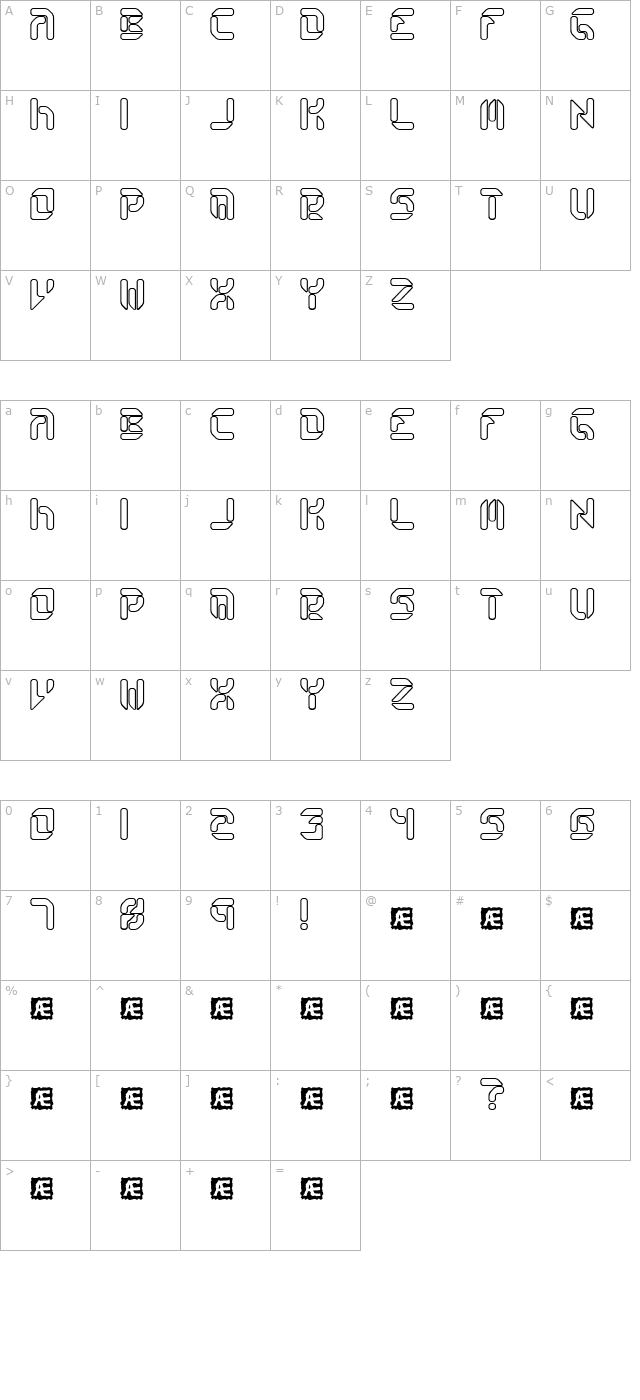 Collective RO (BRK) character map