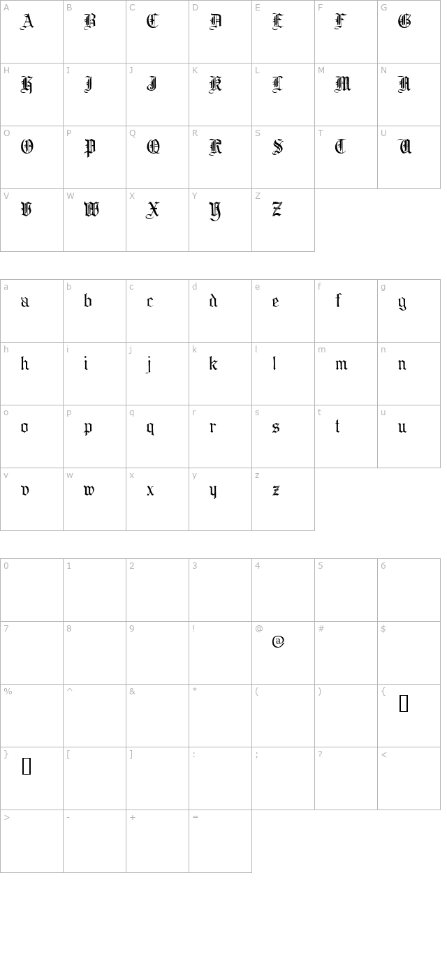 collins-oe-demo character map