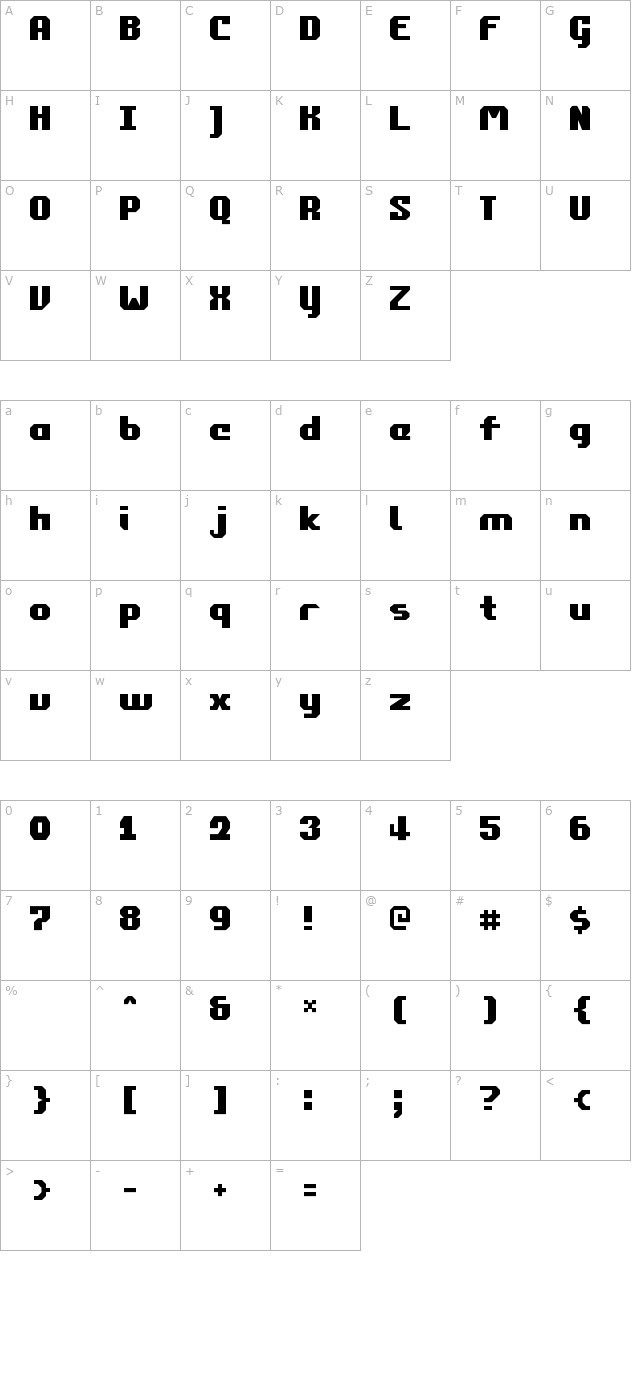 commonwealth2 character map