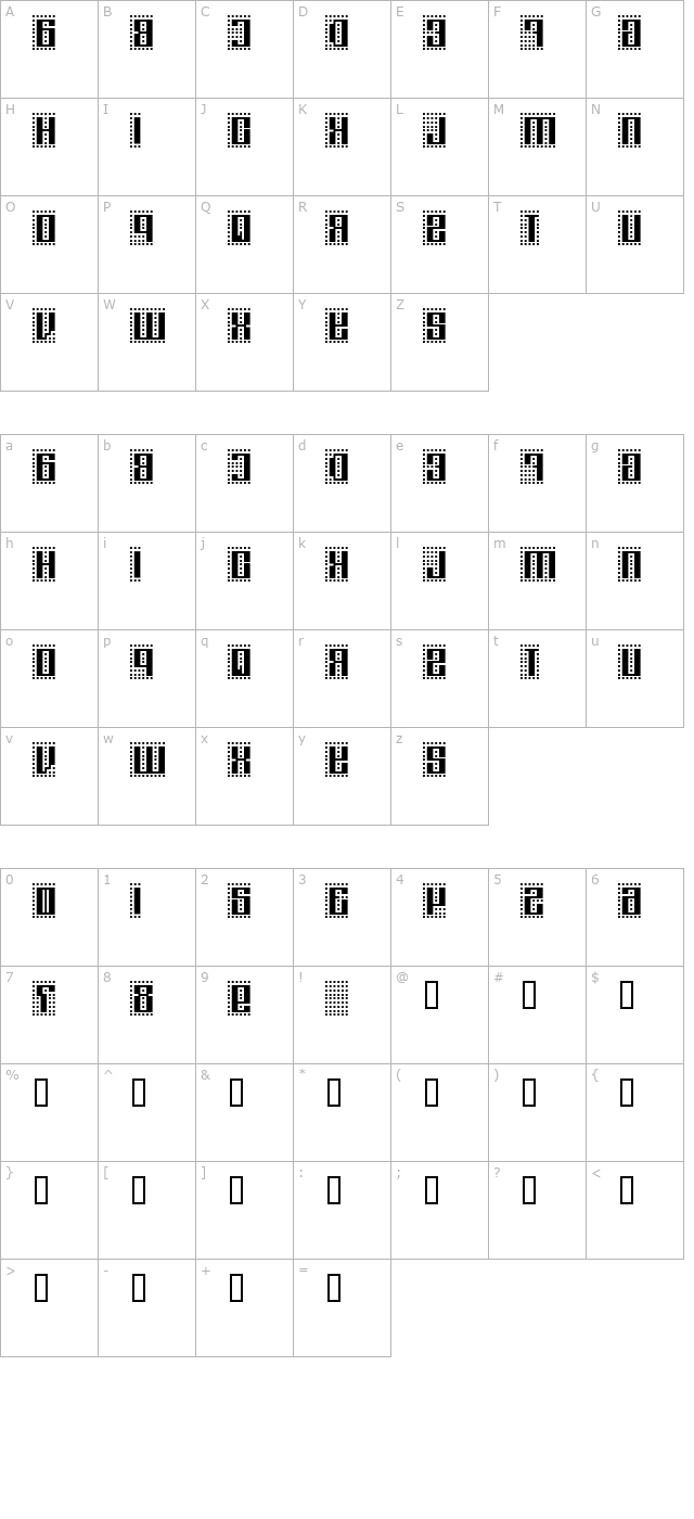 computeramok-backwards character map