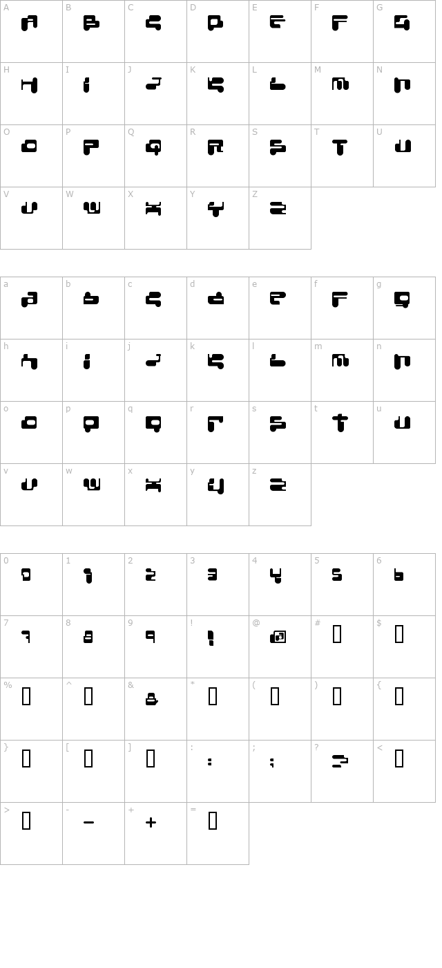 consoleremix character map