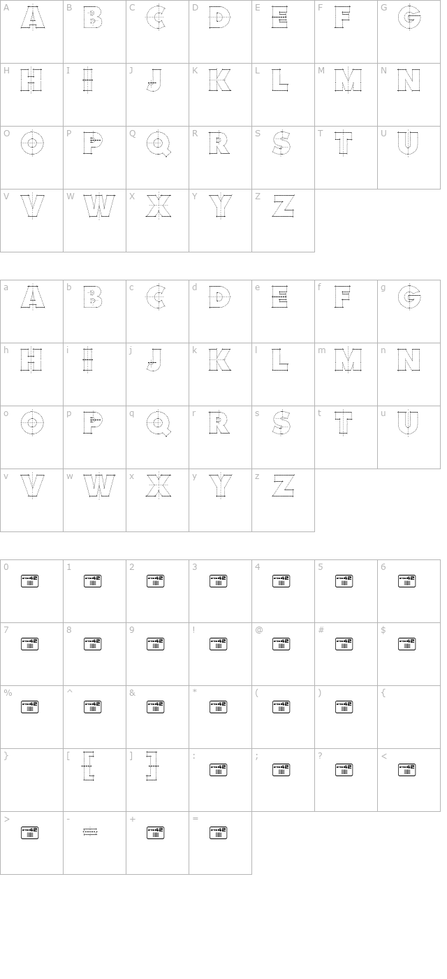 constructivo-demo character map