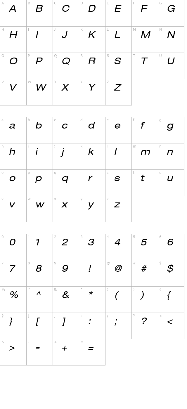 context-reprise-expanded-ssi-expanded-italic character map